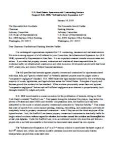 The Roundtable and 16 Real Estate, Insurance and Contracting Organizations Urge Passage of Infrastructure Expansion Act to Counter Inequities in “Scaffold Law”