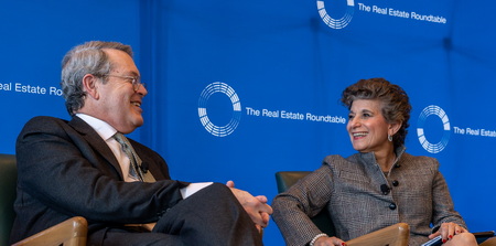 Debra Cafaro (Ventas) with former Fed Vice Chairman Randal Quarles