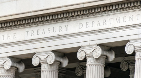 The Treasury Department in Washington, DC