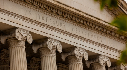 Exterior of U.S. Treasury Department