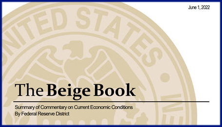 Beige Book cover -  June 1 2022 