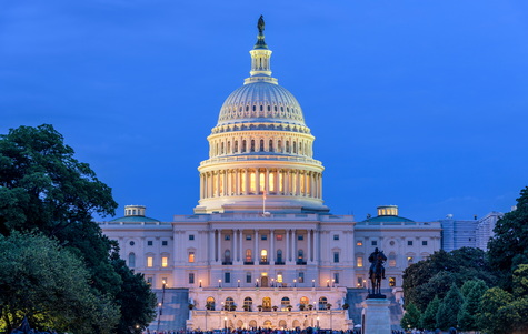 Capitol evening blue