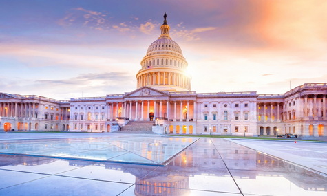 Capitol reflective glass morning