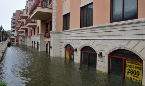 Flooding of mixed used building