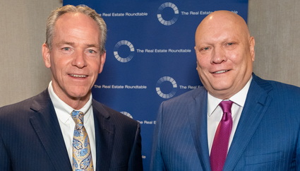 Roundtable Chairman John Fish, left, with Roundtable President and CEO Jeffrey DeBoer