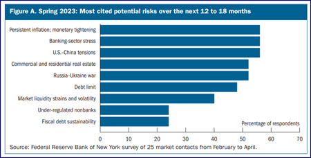 Most cited potential risks -- CRE is # 4