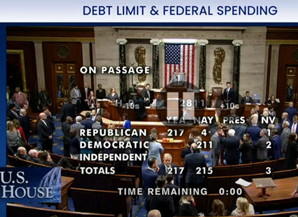 House Passes Debt Ceiling Bill