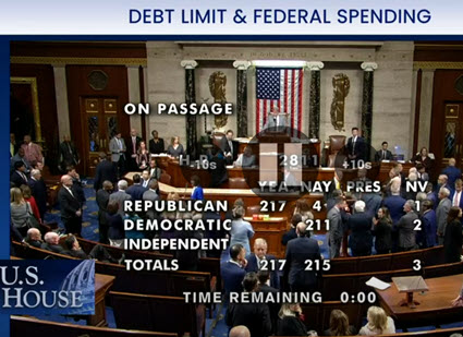 House Republicans Pass Debt Ceiling Bill