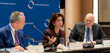 John Fish, Commerce Secretary Gina Raimondo, Jeffrey DeBoer