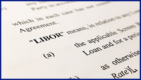 LIBOR document with border