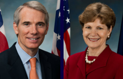 Senators Rob Portman (R-OH) and Jeanne Shaheen (D-NH)