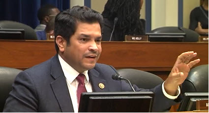 Rep. Jimmy Gomez (D-CA) at hearing