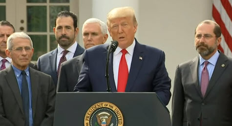 Trump Rose Garden Announces National Emergency