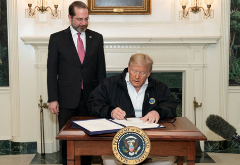 Trump signs Coronavirus bill x475