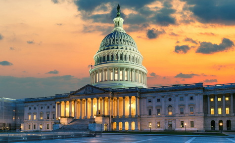 US Capitol sunset